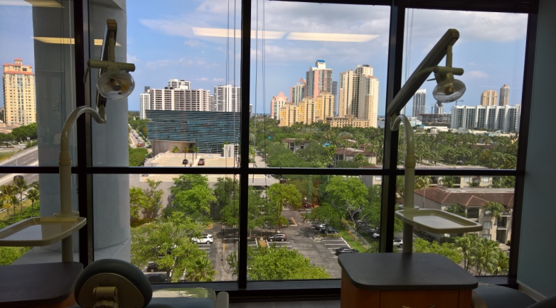 Relaxing views from the Aventura office